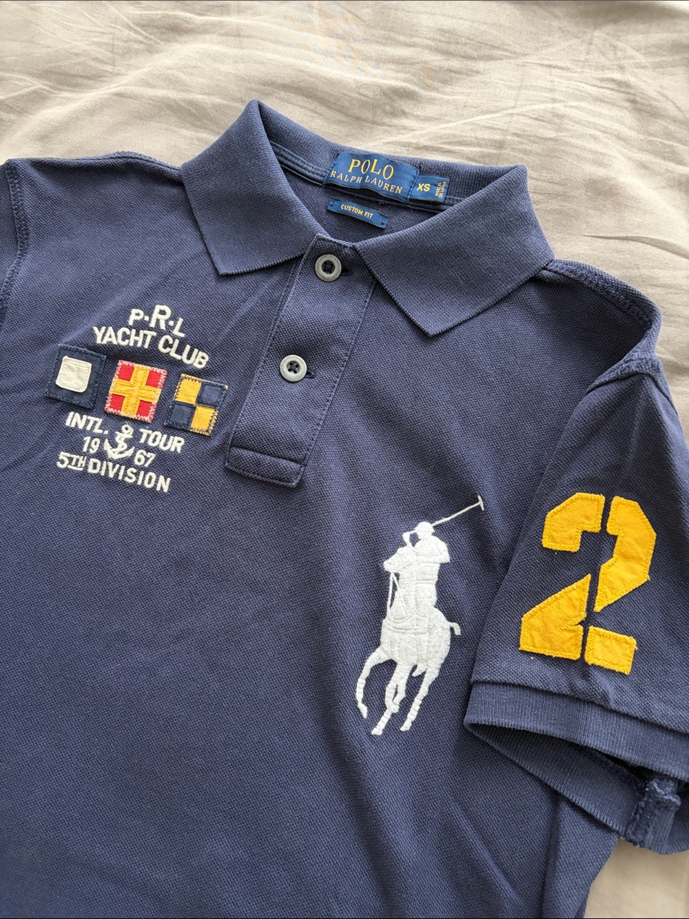 Polo by Ralph Lauren Navy Polo with Yacht Club Embroidery